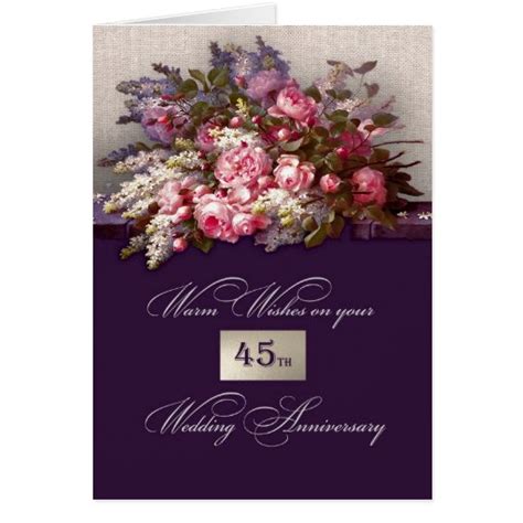 45th Wedding Anniversary Greeting Cards | Zazzle