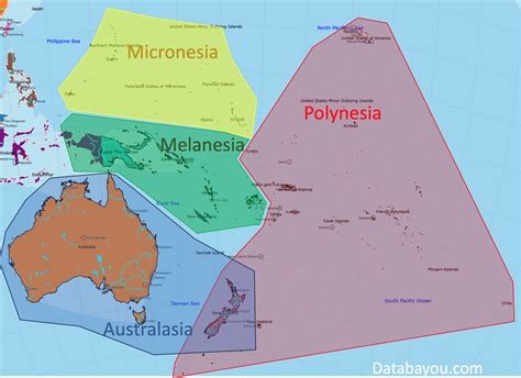 Map of Oceania