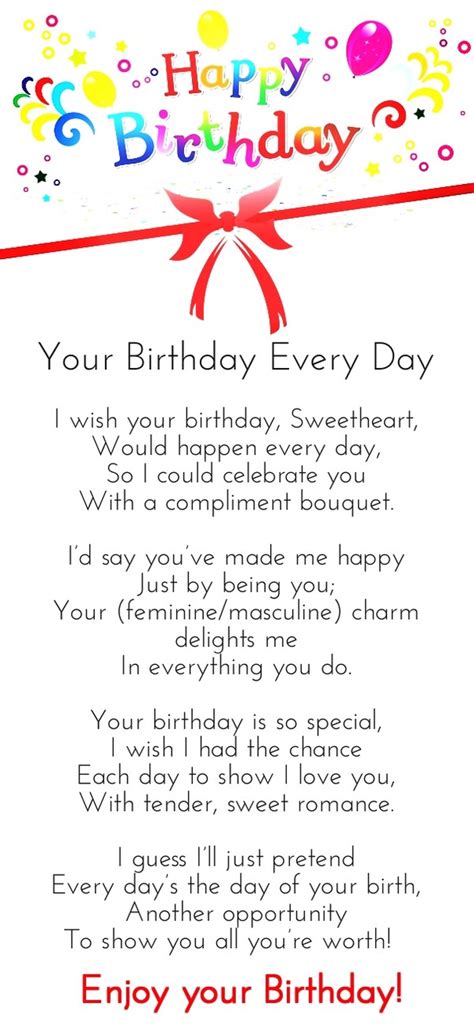 52 Best Happy Birthday Poems - My Happy Birthday Wishes