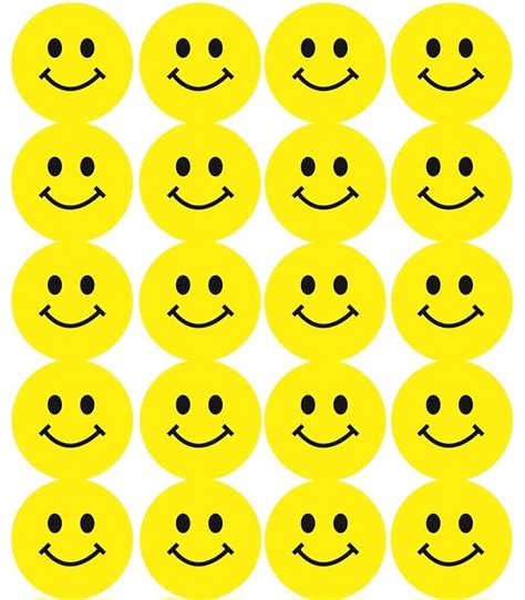 IMTION Emoji (Smile Stickers 350 pcs) Smiley face self-Adhesive Paper Label for School Teacher ...