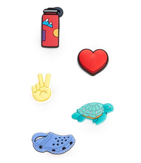 Crocs Jibbitz™ Charms Peace, Love, and Outdoors 5-pack | Dillard's in 2020 | Crocs, Croc charms ...