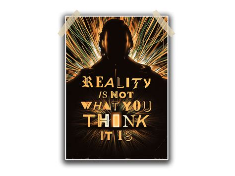 Loki Glorious Reality Quote Single Poster | 13×19 inches | 300 GSM | Laminated – Drapster