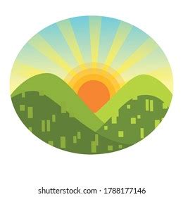 5 Sunrise Behind The Mountains Clipart Images, Stock Photos & Vectors | Shutterstock