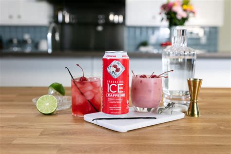 Sparkling Ice® +Caffeine Cherry Vanilla Bombshell Cocktail | Recipes