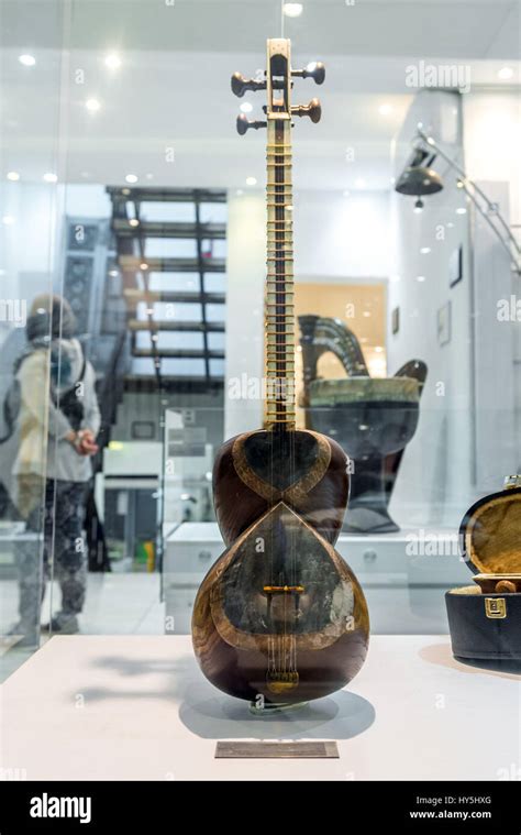 Traditional Iranian instrument called Tar in Museum of Music, homage to ...