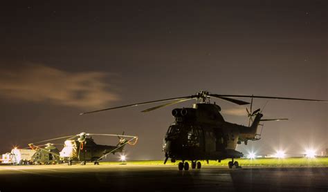 Puma Helicopters Return to RAF Woodvale for Training | Royal Air Force