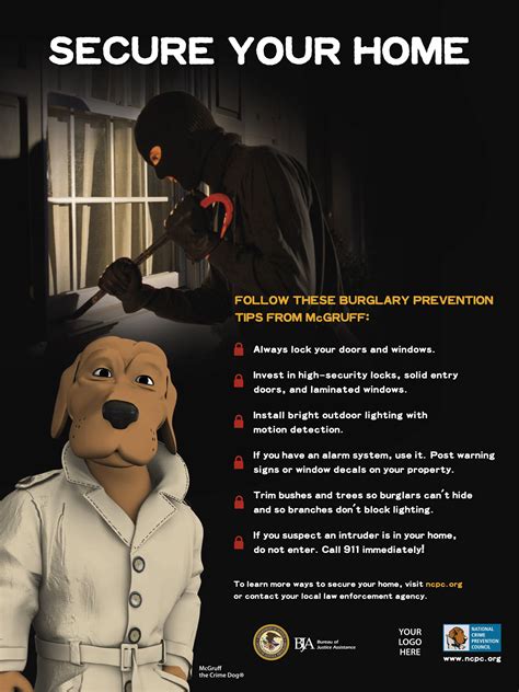 Basic Burglary Prevention Tips | Burglary prevention, Burglary, Home security tips