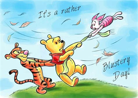 It's a rather blustery day! Winnie the Pooh | Winnie the pooh, Winnie the pooh quotes, Pooh