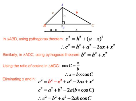 Law of Cosines Formula - David Lawrence