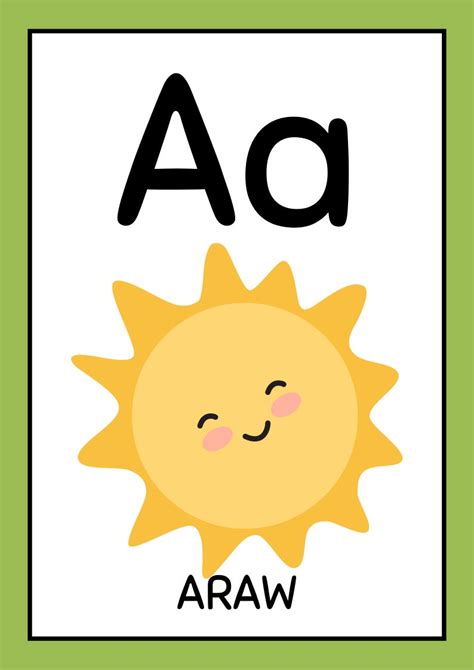 Tagalog ABC Flashcards Printable Filipino ABC Downloadable - Etsy