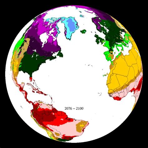 Koppen-Geiger Climate Changes - 1901 - 2100 Dataset | Science On a Sphere