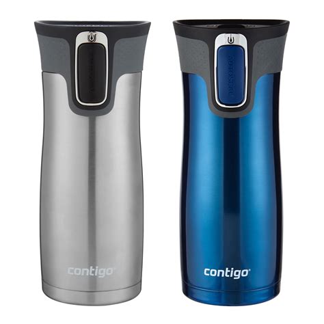 Contigo Autoseal West Loop Vacuum-insulated Stainless Steel Travel Mug with Easy-clean Lid, 16 ...