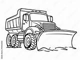 Snowscape Adventure Printable Snow Plow Truck Coloring Vector snow  sketch template