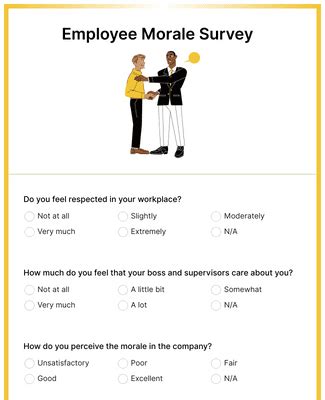 Employee Morale Survey Form Template | Jotform