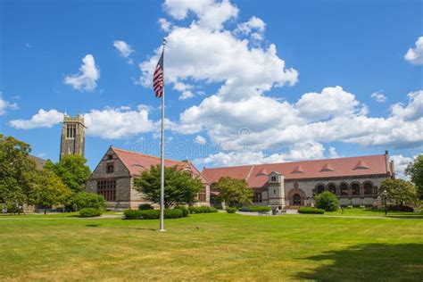 Thomas Crane Public Library, Quincy, MA, USA Stock Photo - Image of landscape, municipal: 238154010