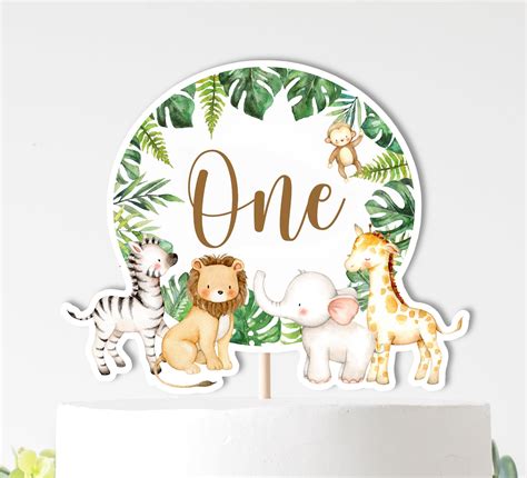 Safari Cake Topper Printable | ubicaciondepersonas.cdmx.gob.mx