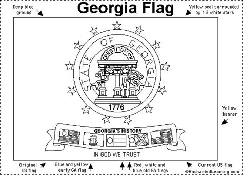 2001 Georgia Flag Printout - EnchantedLearning.com