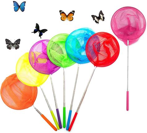 Amazon.com: Haploon 14 Pack Colored Telescopic Butterfly Nets Bug Insect Catcher Net Fishing Net ...