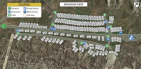 a map shows the location of meadows view apartments and motels in ...