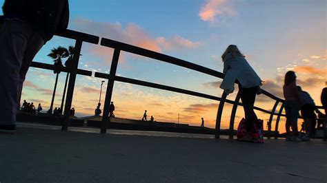 Sunset Timelapse Of Skaters & Fans At Famous Stock Footage SBV-337751014 - Storyblocks