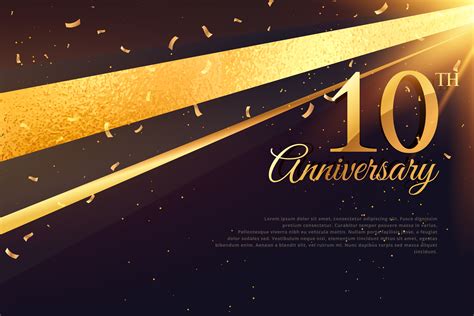 10th anniversary celebration card template - Download Free Vector Art, Stock Graphics & Images