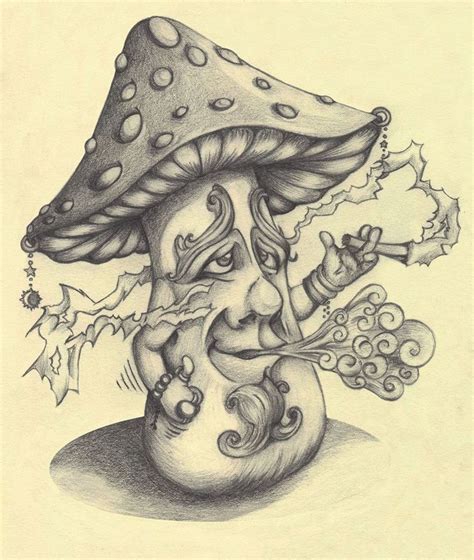 Mushroom | Psychedelic drawings, Art drawings sketches, Mushroom drawing