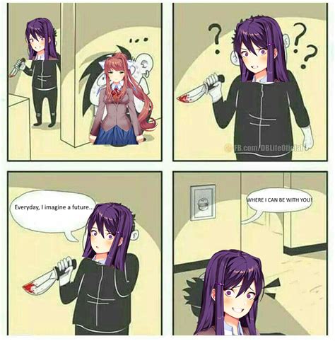 Yuri and Monika meme (no bulli intended) : DDLC | Literature club ...