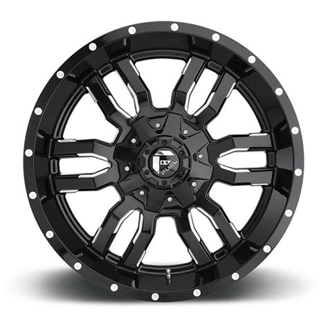 Fuel Wheels D595 Sledge Gloss Black Milled | 4WheelOnline.com