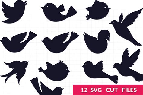 Bird Silhouettes SVG Pack By Craft-N-Cuts | TheHungryJPEG