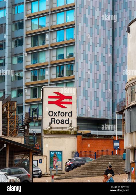 Oxford road train station approach Manchester UK Stock Photo - Alamy