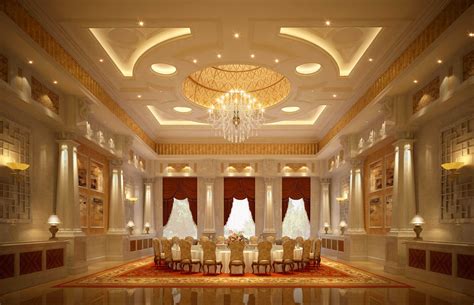 luxury-banquet-hall-interior-3d-model-max - เช่ารถหรู Richcars Bangkok