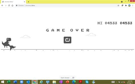 New highscore in the No Internet Dino game : r/teenagers