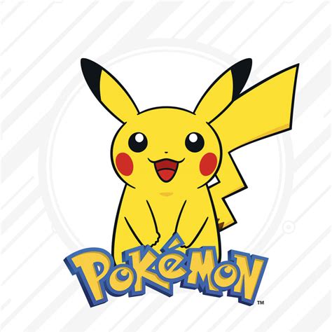 Download Pokemon Pikachu Logo On A White Background | Wallpapers.com