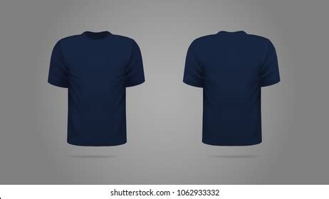 Navy Blue Tshirt Template Vector Front Stock Vector (Royalty Free) 1062933332 | Shutterstock