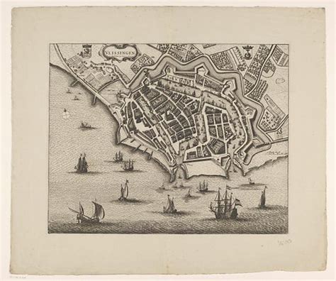 Map of Vlissingen free public domain image | Look and Learn