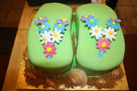 Flip Flop Cake Flip Flop Cakes, Birthday Cake, Desserts, Tailgate Desserts, Deserts, Birthday ...