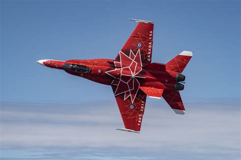 [6108x4072] Canadian CF-18 showing off it's paint job for Canada 150 /r ...