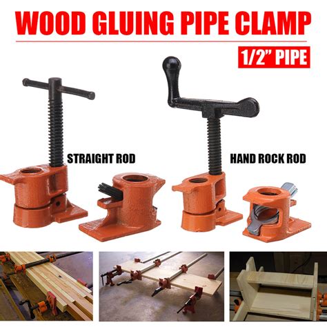 New 1/2 Inch Wood Gluing Pipe Clamp Quick Release Heavy Duty Carpenter Woodworking Tool – Chile Shop