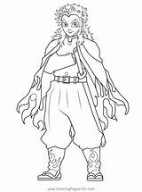 Anime Demon Coloring Pages sketch template