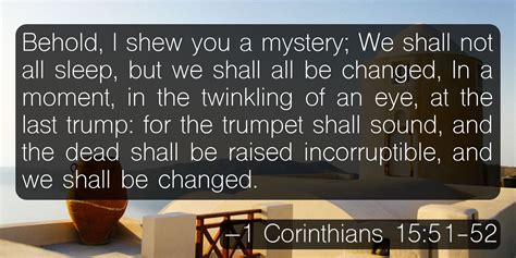 1 Corinthians 15:51-52 — Berea Project | 1 corinthians, Verse of the day, Jesus is coming