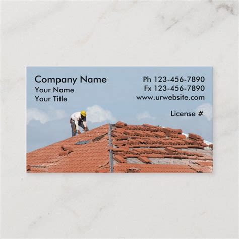 Roofing Business Cards | Zazzle.com