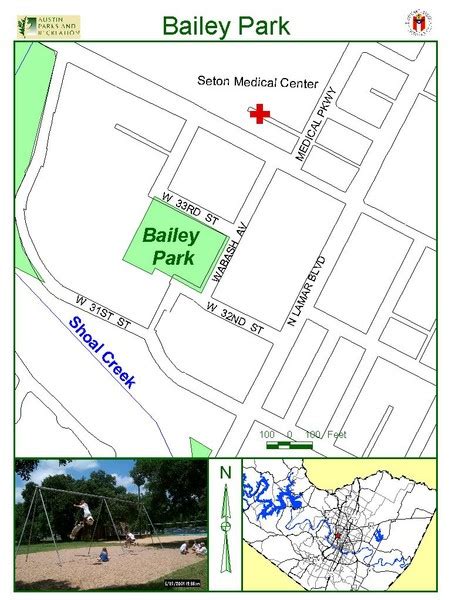 Bailey Park Map - Wabash amp 33rd Austin • mappery