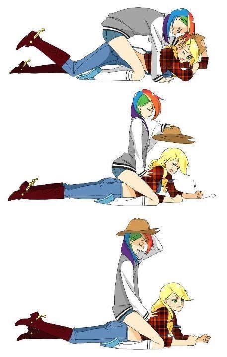 Human Rainbow Dash and Applejack. | MLP | Pinterest | Rainbow dash, Rainbows and MLP