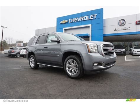 2018 Satin Steel Metallic GMC Yukon SLT #125001452 Photo #16 | GTCarLot.com - Car Color Galleries