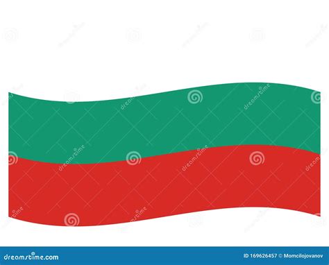 Waving Flag of Bulgaria stock vector. Illustration of croatia - 169626457