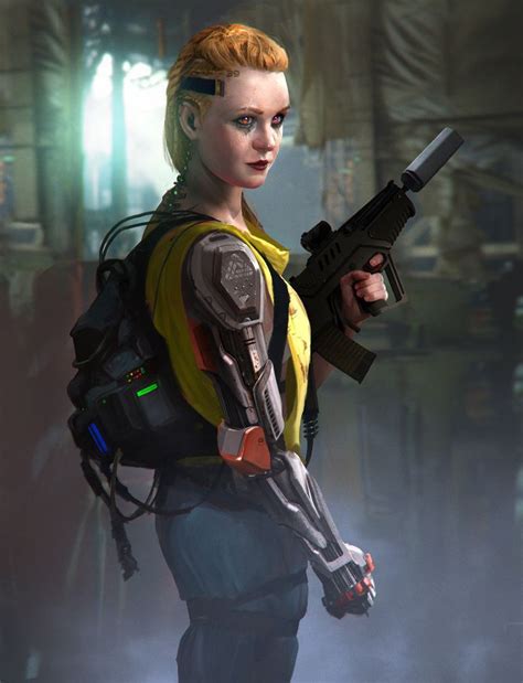 Cyberpunk rpg, Sci fi concept art, Cyberpunk girl