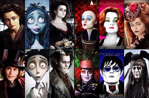 Johnny Depp and Helena Bonham ️ | Tim burton filmes, Tim burton, Johnny ...