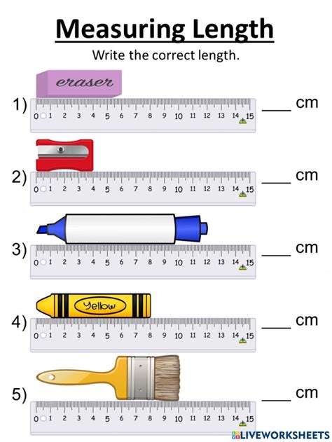 Measuring Length interactive worksheet for Y3. You can do the exercises online or download … in ...