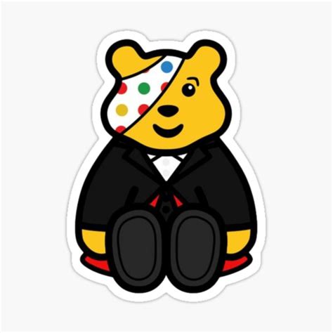 "pudsey bear face" Sticker for Sale by linadelpierpo | Redbubble