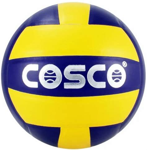 Yellow And Navy Blue Polyurethane Cosco Acclaim Football, 18 Panel, Size: 4inch (diameter) at Rs ...